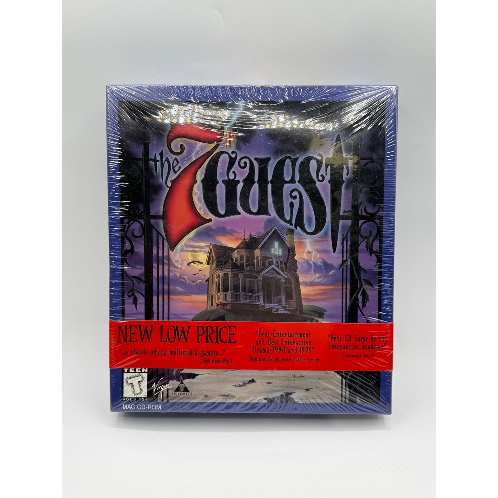 The 7th Guest Mac CD-ROM Big Box Mystery Game Virgin Trilobyte Factory Sealed